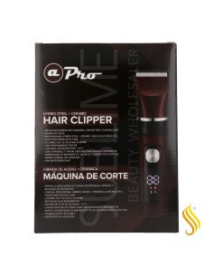 Albi Pro Maquina Corte Clipper Hybrid Steel+Ceramic Roja (2873R)